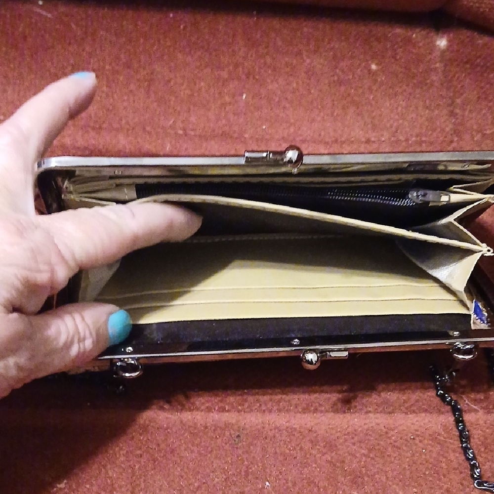 Patchwork Multicolor Clutch Bag - image 6